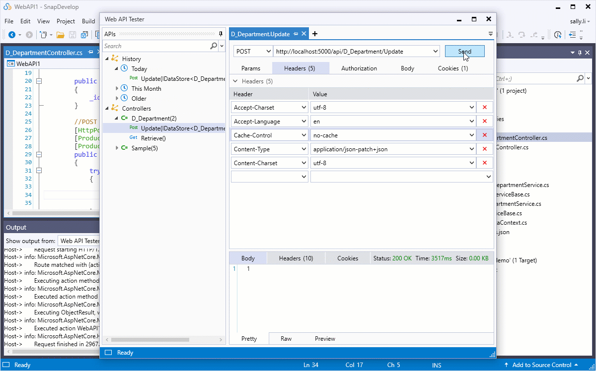 Crear datos Body con herramientas